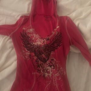 Ransom Bold Red Cotton-Blend Hoodie